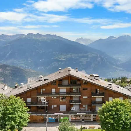 公寓 Mars 506 Sur La Place Du Village A Avec Vue Sur Les Alpes *