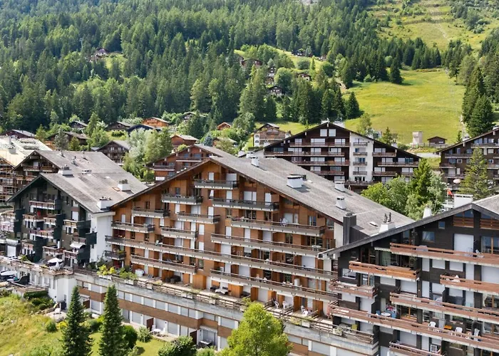 Lägenhet Mars 506 Sur La Place Du Village A Avec Vue Sur Les Alpes
