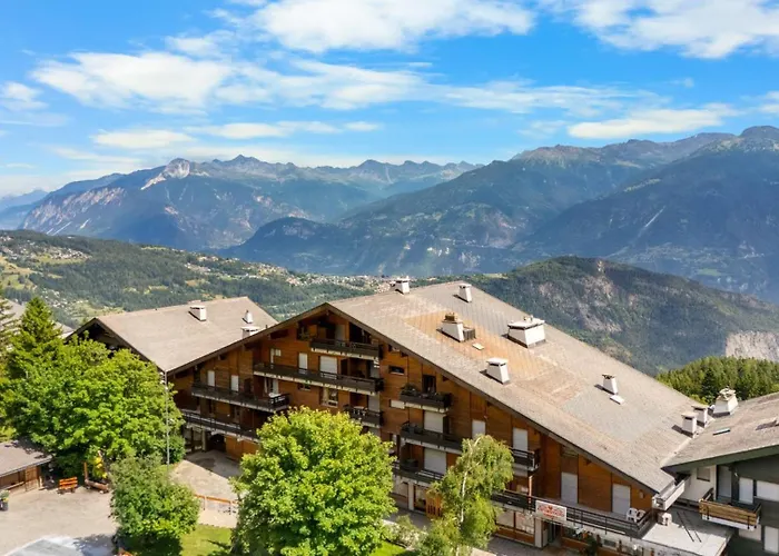 Mars 506 Sur La Place Du Village A Avec Vue Sur Les Alpes * Anzère